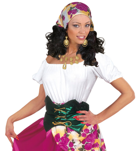 Widmann SRL Zigeuner ketting en oorbellen