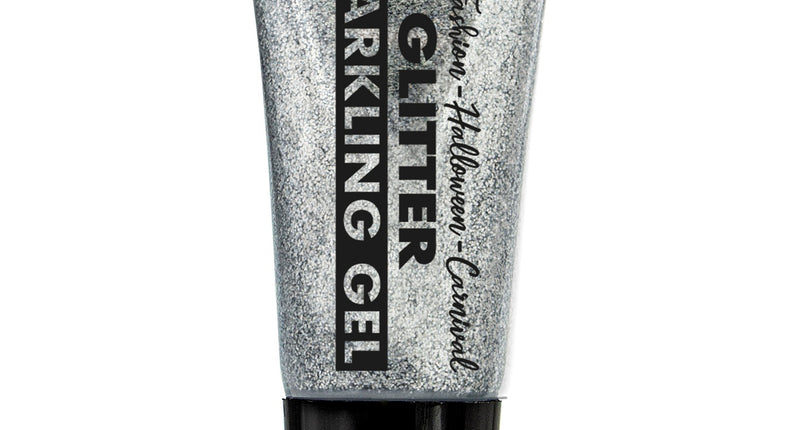 Widmann SRL Zilver glitter schmink tube