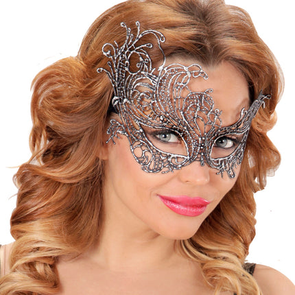 Widmann SRL Zilveren barok maskertjes