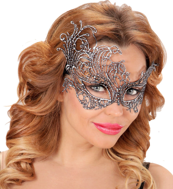 Widmann SRL Zilveren barok maskertjes