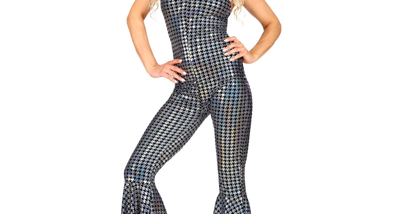 Widmann SRL Zilveren disco jumpsuit 70's