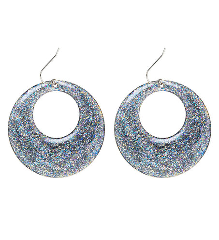 Widmann SRL Zilveren glitter oorringen