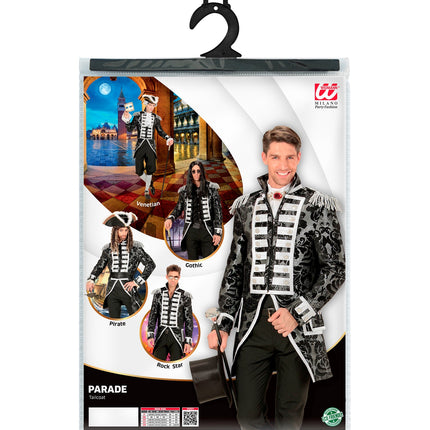 Widmann SRL Zilveren Jaquard parade show slipjas