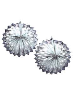 Widmann SRL Zilveren lampion bol 25cm