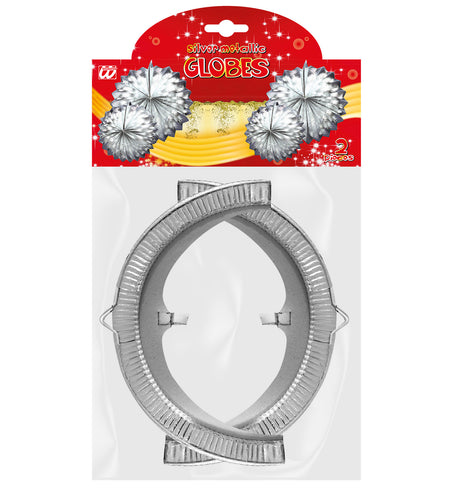 Widmann SRL Zilveren lampion bol 25cm