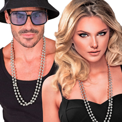 Widmann SRL Zilveren parelkettingen, set van 2