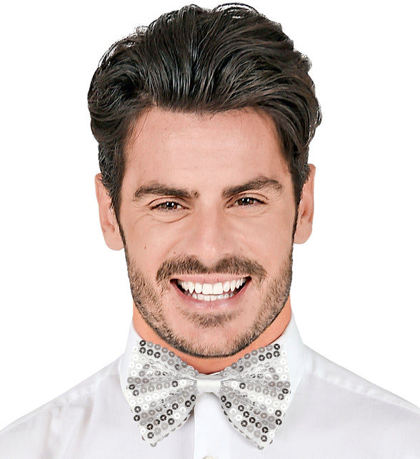 Widmann SRL Zilveren strik pailletten