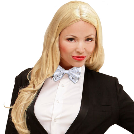 Widmann SRL Zilveren strik pailletten