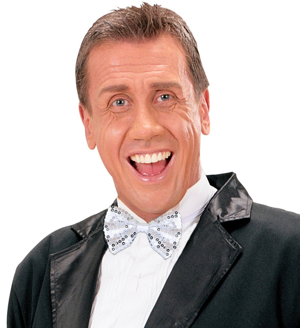 Widmann SRL Zilveren strik pailletten