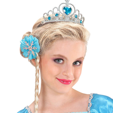 Widmann SRL Zilveren tiara met turquoise steentjes