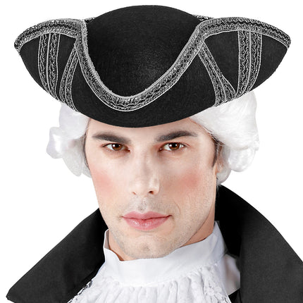 Widmann SRL Zilveren tricorn piraat