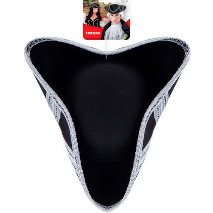 Widmann SRL Zilveren tricorn piraat