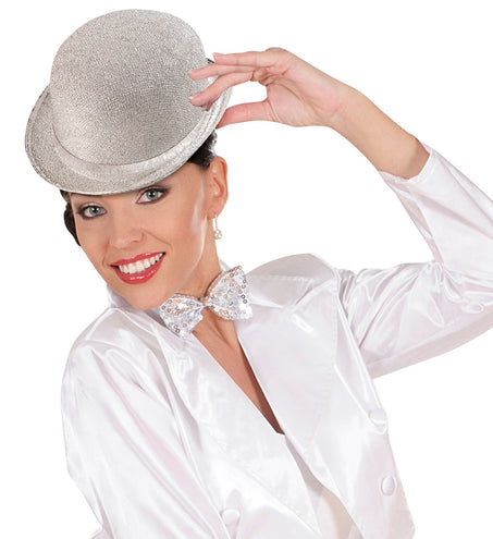 Widmann SRL Zilverkleurige bolhoed