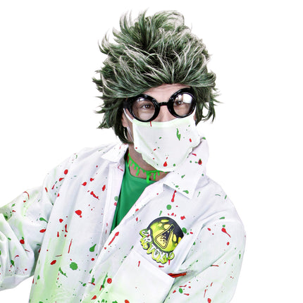 Widmann SRL Zombie Dracula pruik groen