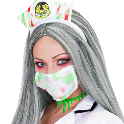 Widmann SRL Zombie ketting groen slijm druppels