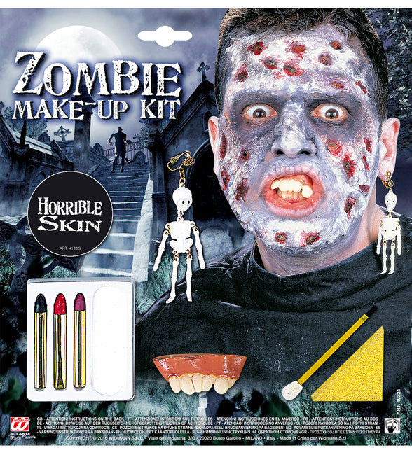 Widmann SRL Zombie make-up set met accessoires
