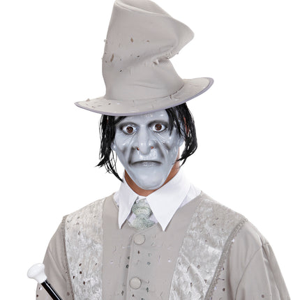 Widmann SRL Zombie monster masker grijs met haar