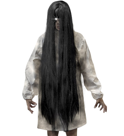 Widmann SRL Zombie pop geest pruik zwart