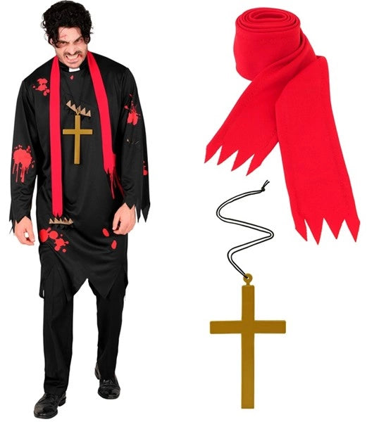 Widmann SRL Zombie priester kostuum horror Henk
