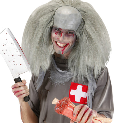 Widmann SRL Zombie professor pruik dokter grijs