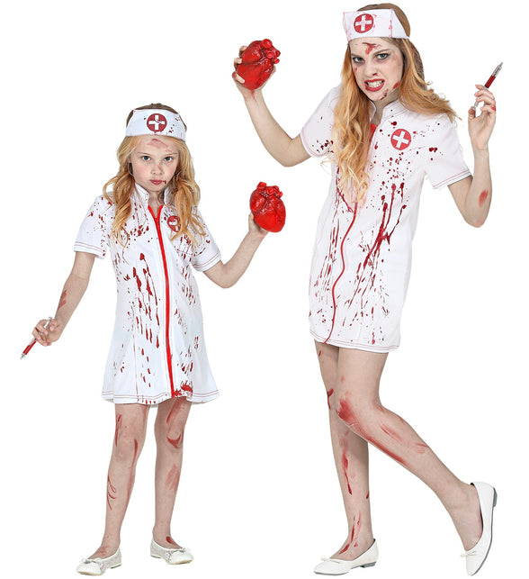 Widmann SRL Zombie verpleegster jurkje kinderen