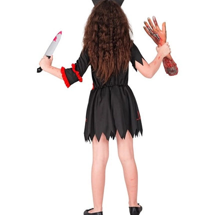 Widmann SRL Zombie verpleegster zwart kostuum Evi kinderen