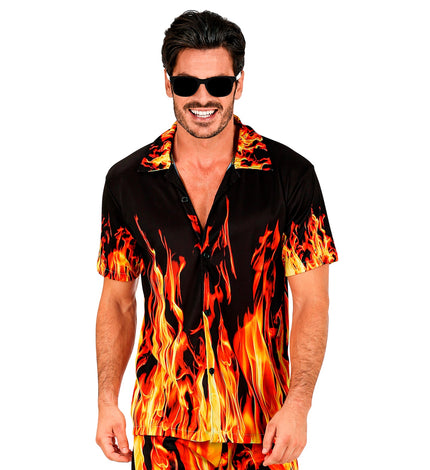 Widmann SRL Zomer partyshirt Flames