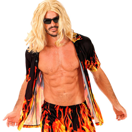 Widmann SRL Zomer partyshirt Flames