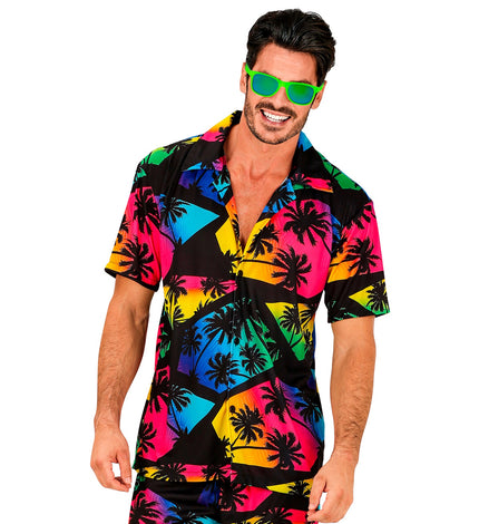 Widmann SRL Zomer partyshirt Palmtrees