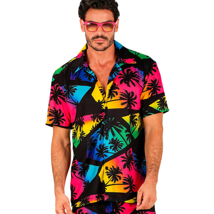 Widmann SRL Zomer partyshirt Palmtrees
