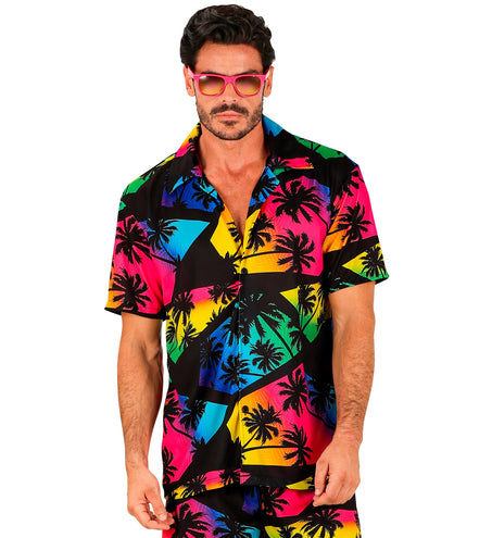 Widmann SRL Zomer partyshirt Palmtrees