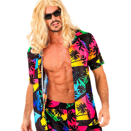 Widmann SRL Zomer partyshirt Palmtrees