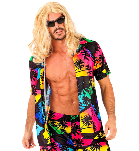 Widmann SRL Zomer partyshirt Palmtrees