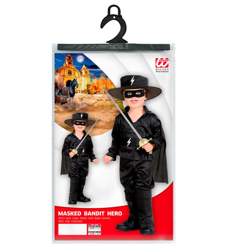 Widmann SRL Zorro kostuum bandiet baby