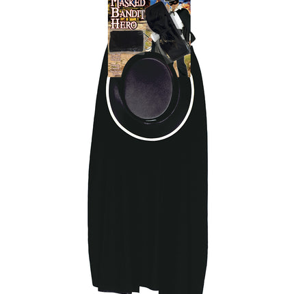 Widmann SRL Zorro verkleedset met cape hoed masker en riem
