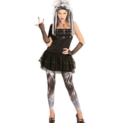 Widmann SRL Zwart Gothic Punk jurkje