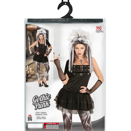 Widmann SRL Zwart Gothic Punk jurkje