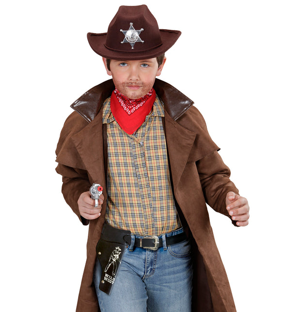 Widmann SRL Zwart holster cowboy kids