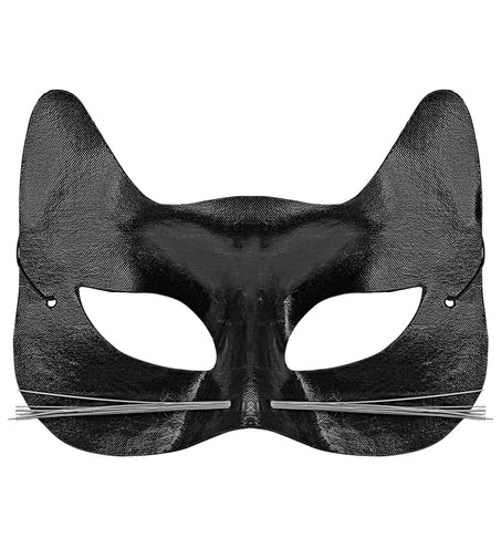 Widmann SRL Zwart katten oogmasker