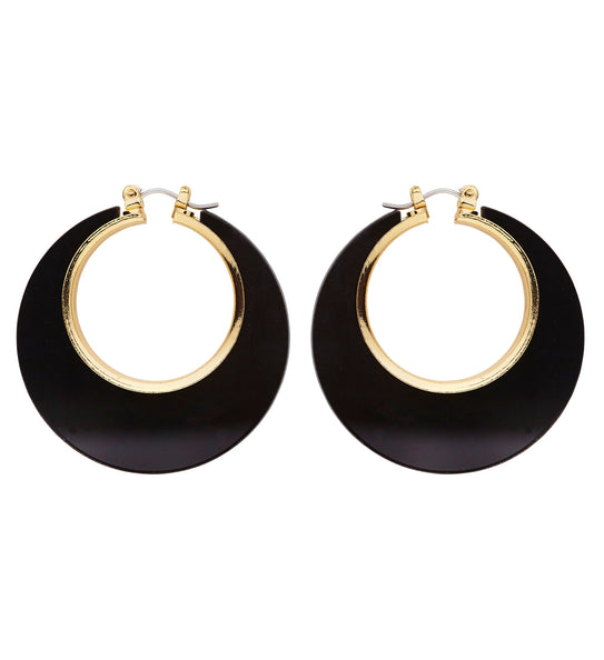 Widmann SRL Zwart met gouden oorringen