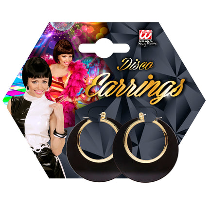 Widmann SRL Zwart met gouden oorringen