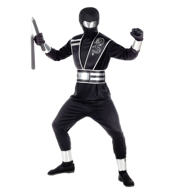 Widmann SRL Zwart ninja pak voor kinderen
