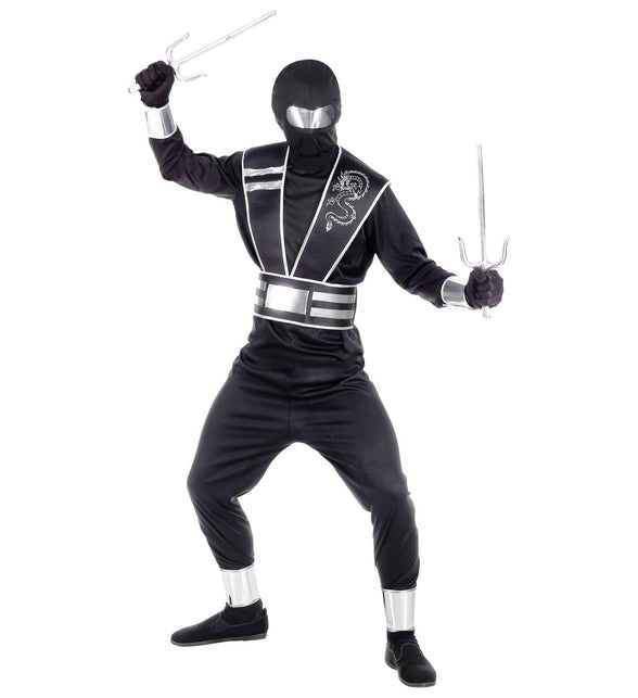 Widmann SRL Zwart ninja pak voor kinderen