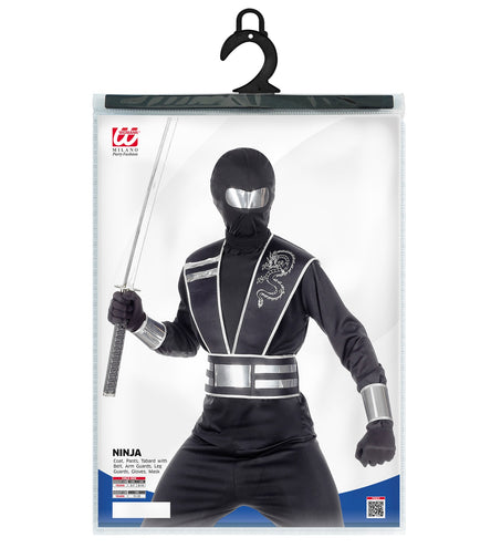 Widmann SRL Zwart ninja pak voor kinderen