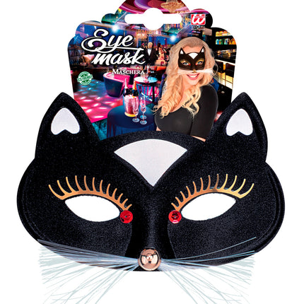Widmann SRL Zwart oogmasker kat