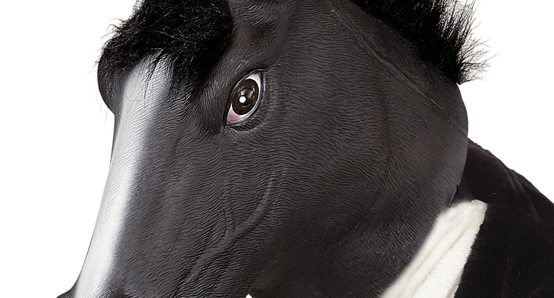 Widmann SRL Zwart paarden masker voor party's