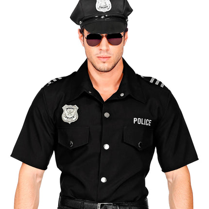Widmann SRL Zwart politie agent shirt
