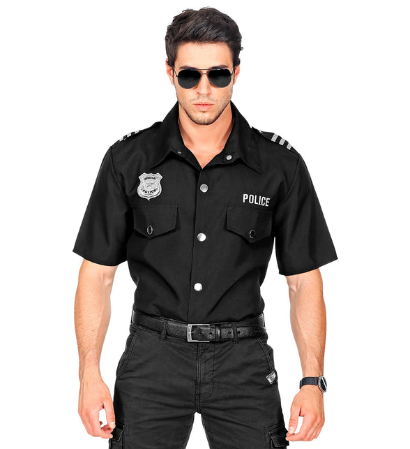 Widmann SRL Zwart politie agent shirt