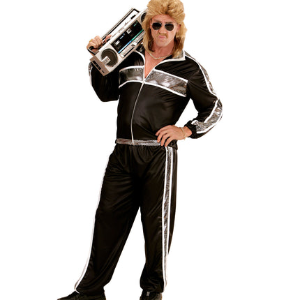 Widmann SRL Zwart trainingspak voor carnaval