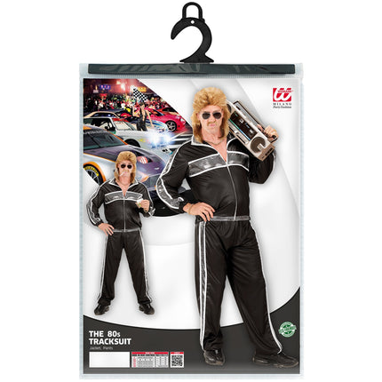 Widmann SRL Zwart trainingspak voor carnaval